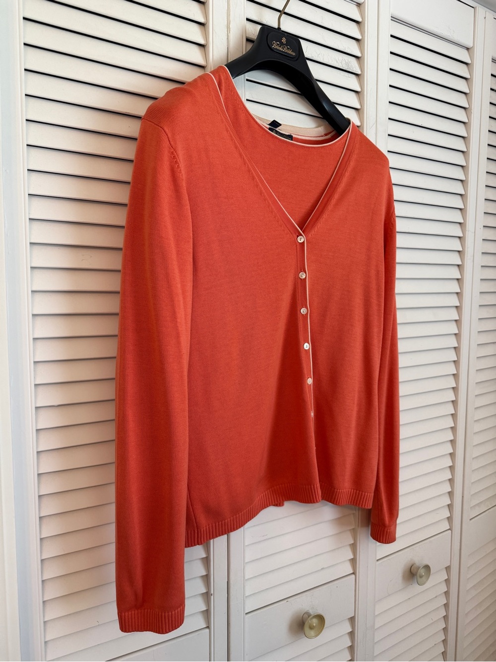 Brooks Brothers Silk Cardigan Sweater Set Large Country Club Old Money Preppy - Picture 3 of 8